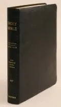 Old Scofield Study Bible, Large Print (10 point type) Edition: King James Version (KJV), black berkshire leather, gold-edged, thumb-indexed, words of Christ in red, with concordance