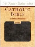 Revised Standard Version Catholic Bible, Compact Edition: Black/Burgundy Bonded Leather Basketweave