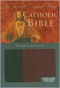 The Revised Standard Version Catholic Bible, Reader's Version: Black/Burgundy Bonded Leather, Thumb-Indexed