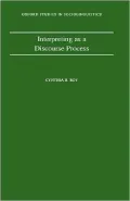 Interpreting As a Discourse Process