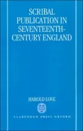 Scribal Publication in Seventeenth-Century England