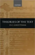 Theories of the Text