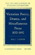Victorian Poetry, Drama and Miscellaneous Prose, 1832-1890