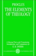 The Elements of Theology: A Revised Text with Translation, Introduction, and Commentary