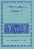 Epigrammata Graeca: From the Beginning to the Garland of Phillip (Oxford Classical Texts)