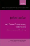 An Essay Concerning Toleration: And Other Writings on Law and Politics, 1667-1693