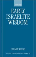 Early Israelite Wisdom