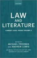 Law and Literature Current Legal Issues 1999