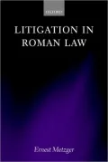 Litigation in Roman Law