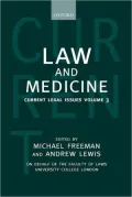 Law and Medicine, Vol. 3