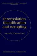Interpolation, Identification, and Sampling