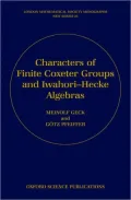 Characters of Finite Coxeter Groups and Iwahori-Hecke Algebras