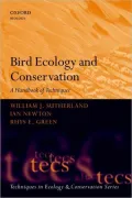 Bird Ecology and Conservation: A Handbook of Techniques
