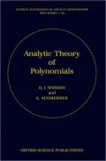 Analytic Theory of Polynomials: Critical Points, Zeros and Extremal Properties