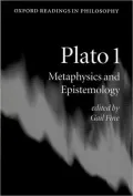 Plato 1: Metaphysics and Epistemology