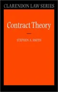Contract Theory by Stephen A. Smith — book cover