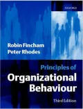 Principles of Organizational Behaviour