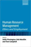 Human Resource Management: Ethics and Employment