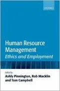 Human Resource Management: Ethics and Employment