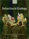 Behavioural Ecology: An Evolutionary Perspective on Behaviour