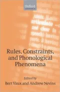Rules, Constraints, and Phonological Phenomena