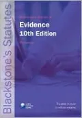 Blackstone's Statutes on Evidence by Phil Huxley — book cover