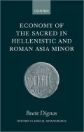 Economy of the Sacred in Hellenistic and Roman Minor