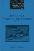 Aristotle on Meaning and Essence