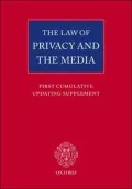 Law of Privacy and the Media First Cumulative Updating Supplement