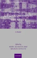 Organizational Identity: A Reader