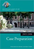 Bar Manual: Case Preparation 2005/6