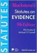 Blackstone's Statutes on Evidence