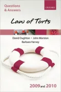 Q and A Law of Torts 2009 And 2010
