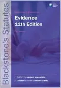 Blackstone's Statutes on Evidence by Phil Huxley — book cover