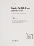 Book cover of Basic Cell Culture