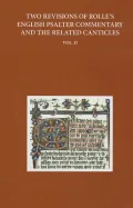 Two Revised Versions of Rolle's English Psalter Commentary and the Related Canticles