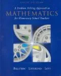 Problem Solving Approach to Mathematics for Elementary School Teachers