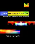 Database management with Web site development applications