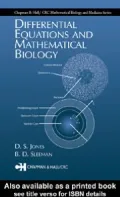Differential Equations and Mathematical Biology