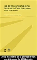Higher Education Through Open and Distance Learning