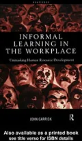 Informal Learning in the Workplace