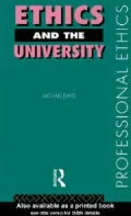 Ethics and the University