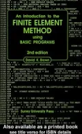 Introduction to the Finite Element Method using BASIC Programs