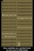 Generative Linguistics