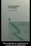 Key Quotations in Sociology