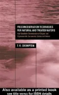 Preconcentration Techniques for Natural and Treated Waters