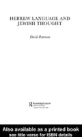 Hebrew Language and Jewish Thought