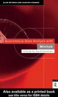 Quantitative Data Analysis with Minitab