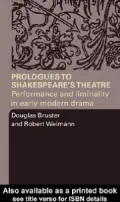 Prologues to Shakespeare's Theatre