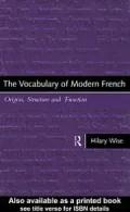The Vocabulary of Modern French